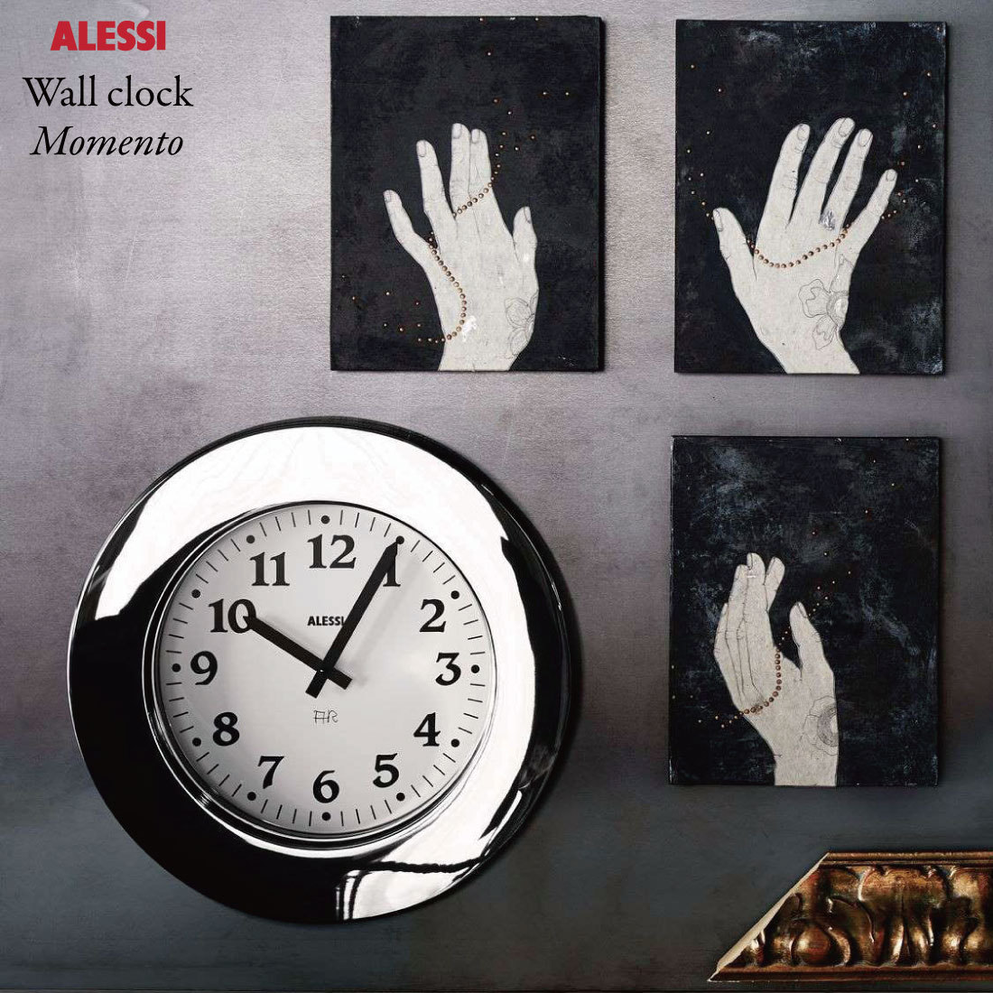 Alessi/アレッシィ Momento Wall clock/モメント/ウォールクロック