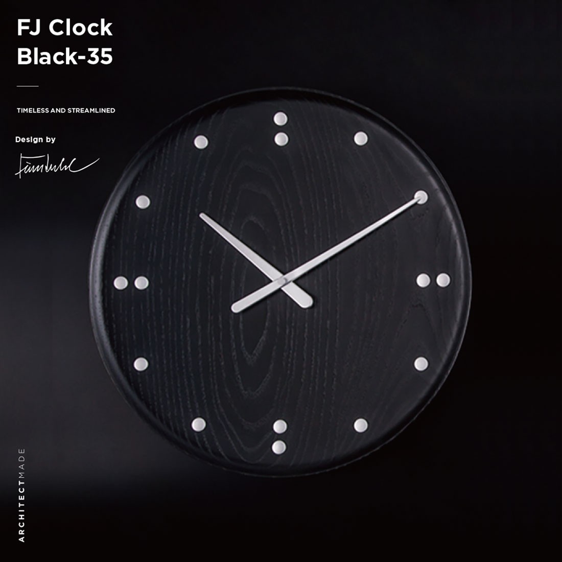 フィン・ユール Finn Juhl FJ Clock 正規品 ARCHITECTMADE アーキテクトメイド FJ Clock Black-35 Finn Juhl