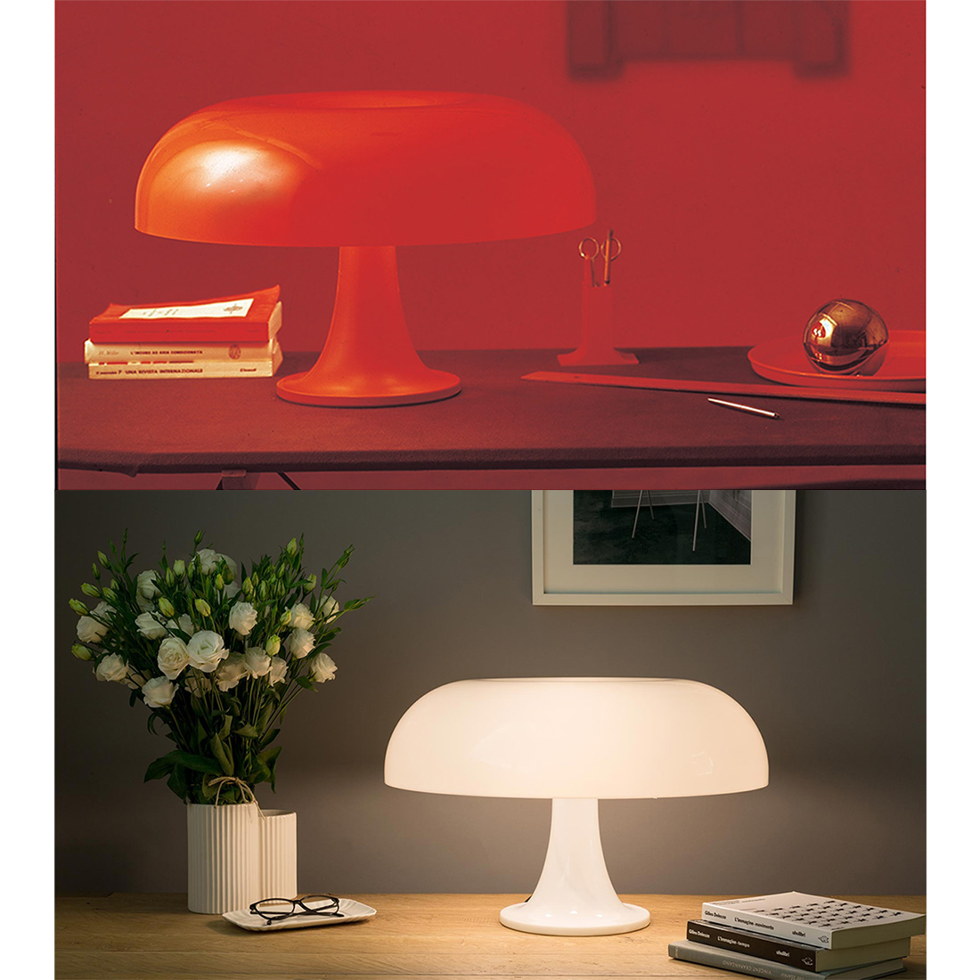 イタリア製　デザイナー　テーブルスタンド照明 Artemide アルテミデ Nesso ネッソ テーブルランプ ジャンカルロ