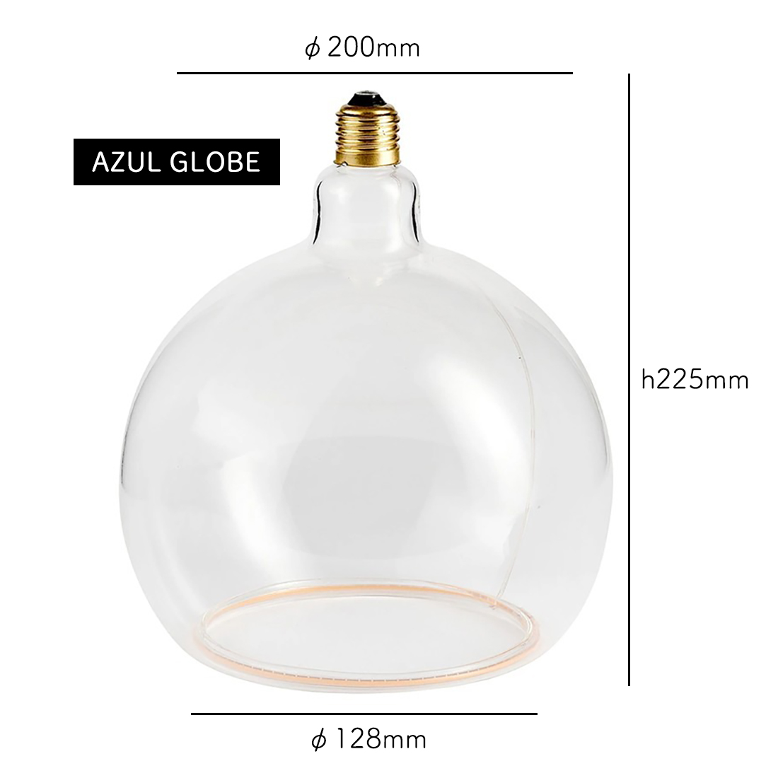 well lit ウェルリット AZURE GLOBE アズール グローブ φ200mm LED電球
