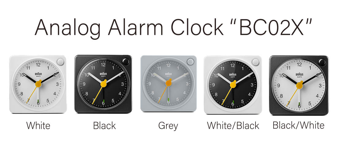 BRAUN ブラウン Analog Alarm Clock BC02X アナログアラームクロック 置き時計 目覚まし時計 スヌーズ ミニマル デザイン｜shinwashop｜03