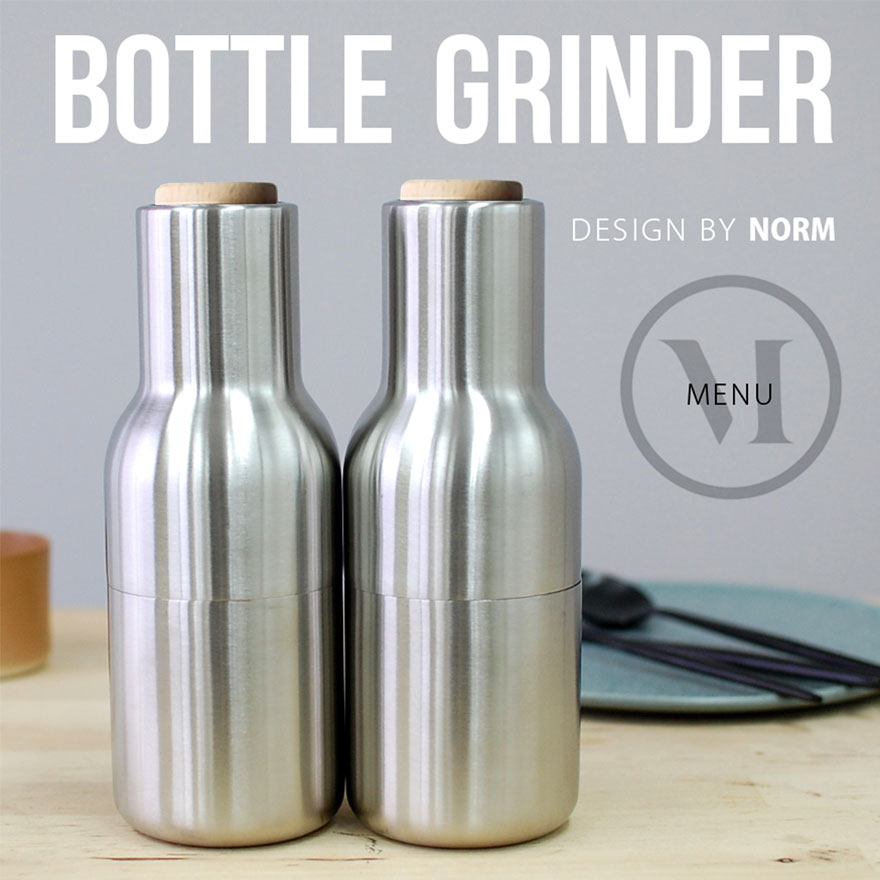 Audo Copenhagen Bottle Grinder ボトルグラインダー オールステンレス スモール Norm ペッパーミル ソルトミル  グラインダー ステンレス : menu-grinder-metal : ShinwaShop - 通販 - Yahoo!ショッピング