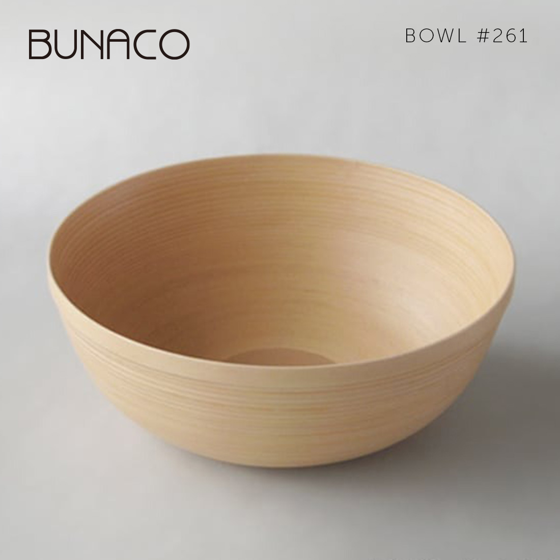 BUNACO ブナコ テーブルウェア BOWL #261 ナチュラル<br