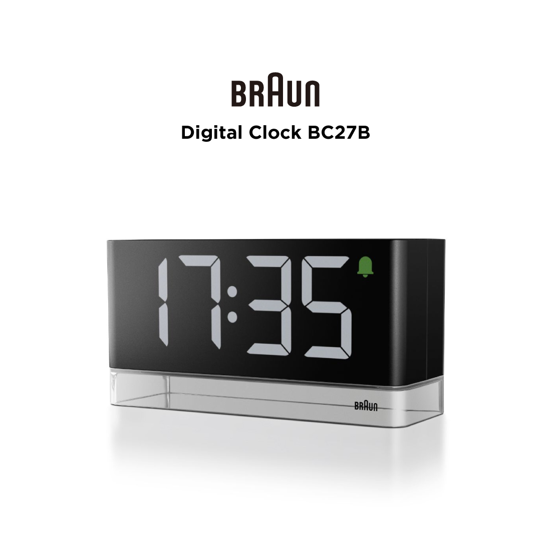 BRAUN �u���E�� Digital Alarm Clock BC27B �f�W�^���A���[���N���b�N �f�B�[�^�[�E�����X �u�����v LED �P4�d�r