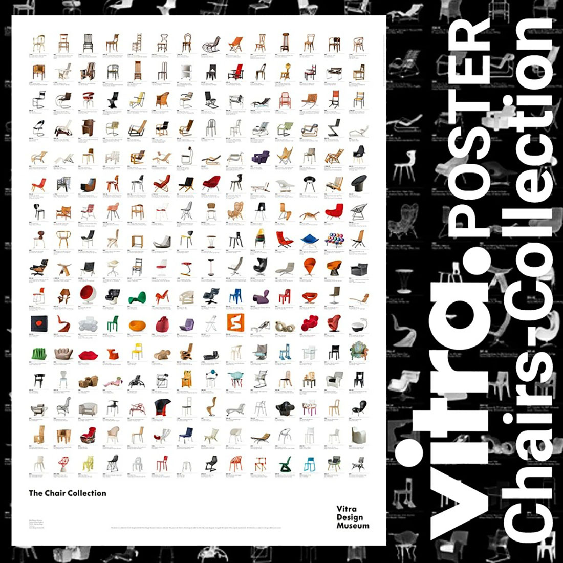 vitra Design Museum チェアコレクション ポスター Chair Collection Poster 20337002 ポスター  ヴィトラデザインミュージアム