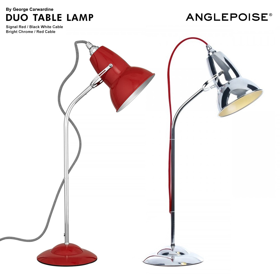 ANGLEPOISE DUO TABLE LAMP Chrome デスクライト-