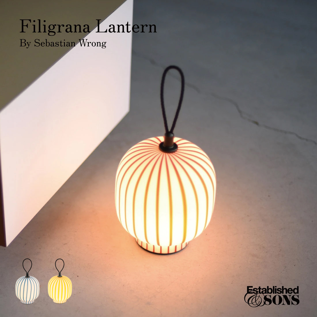 【トートバッグプレゼント】Established&amp;Sons エスタブリッシュドアンドサンズ Filigrana Lantern フィリグラーナランタン セバスチャン・ロング