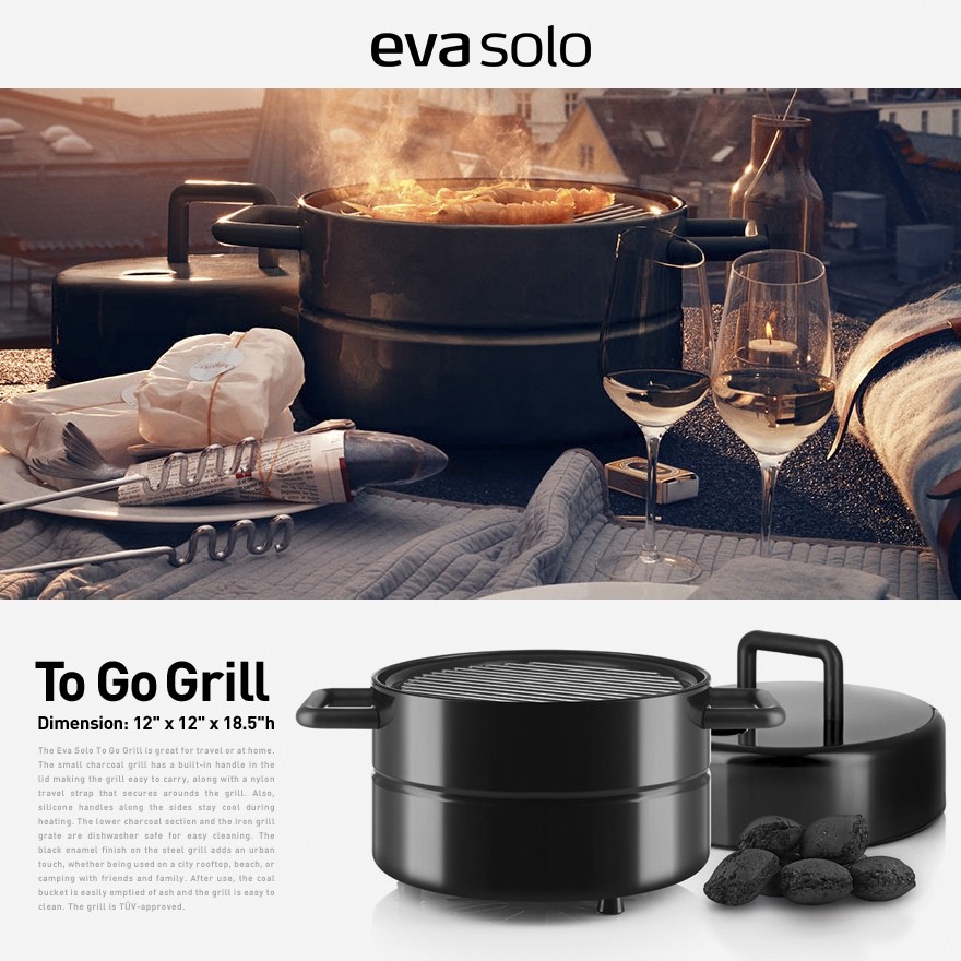 ●●【eva solo】to go grill　BBQアウトドア用グリル バーベキュー/調理/キャンプ/キッチン/北欧