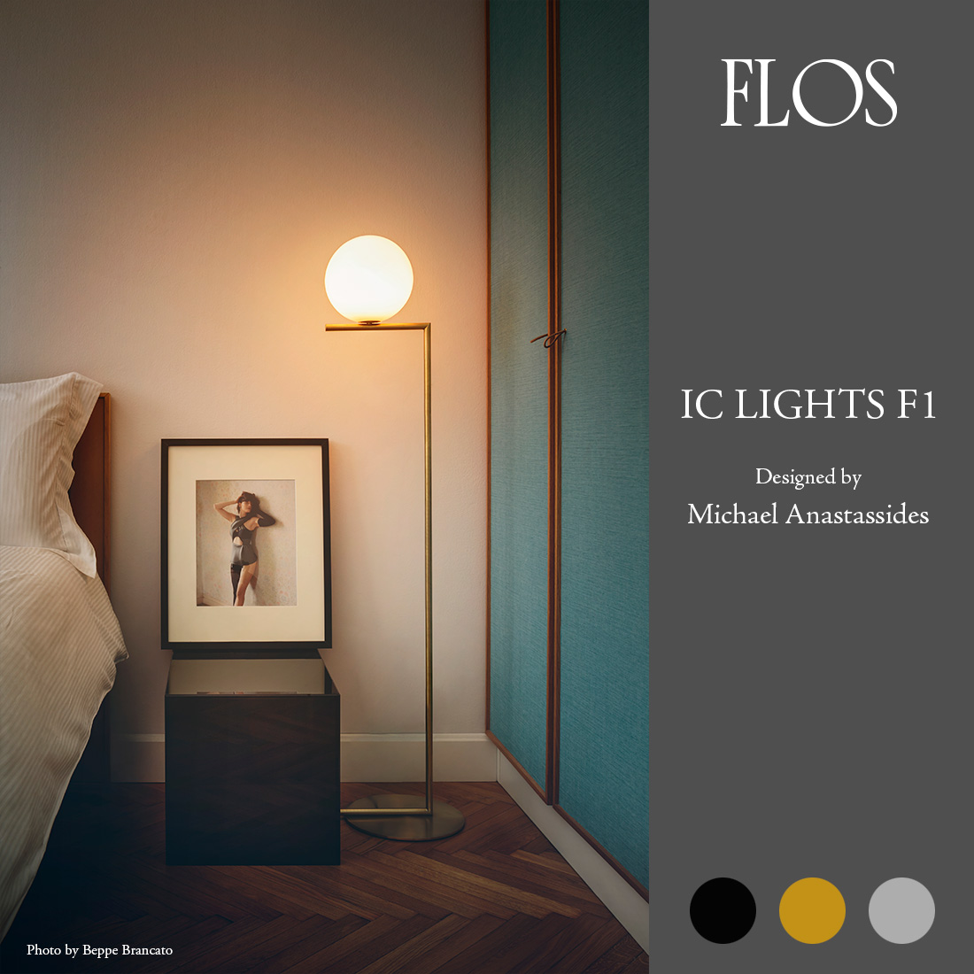 FLOS フロス IC LIGHTS F1 アイシーライツF1 Michael Anastassides マイケル・アナスタシア フロアランプ スタンド 照明｜shinwashop