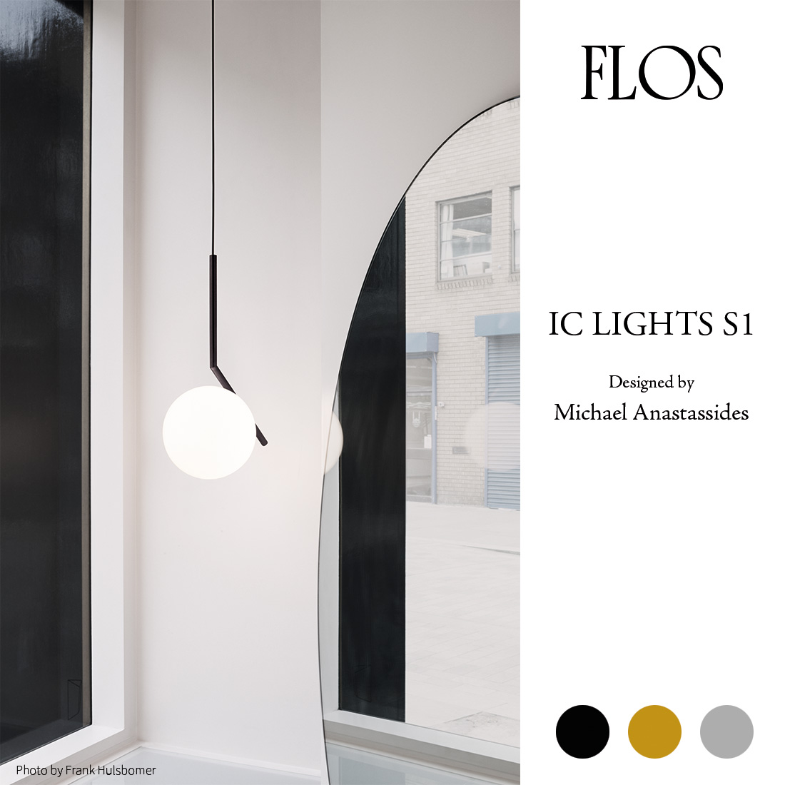 FLOS フロス IC LIGHTS S1 アイシーライツS1 Michael Anastassides マイケル・アナスタシア 直径293mm ペンダントランプ ライト 照明 :flos iclights s1:ShinwaShop