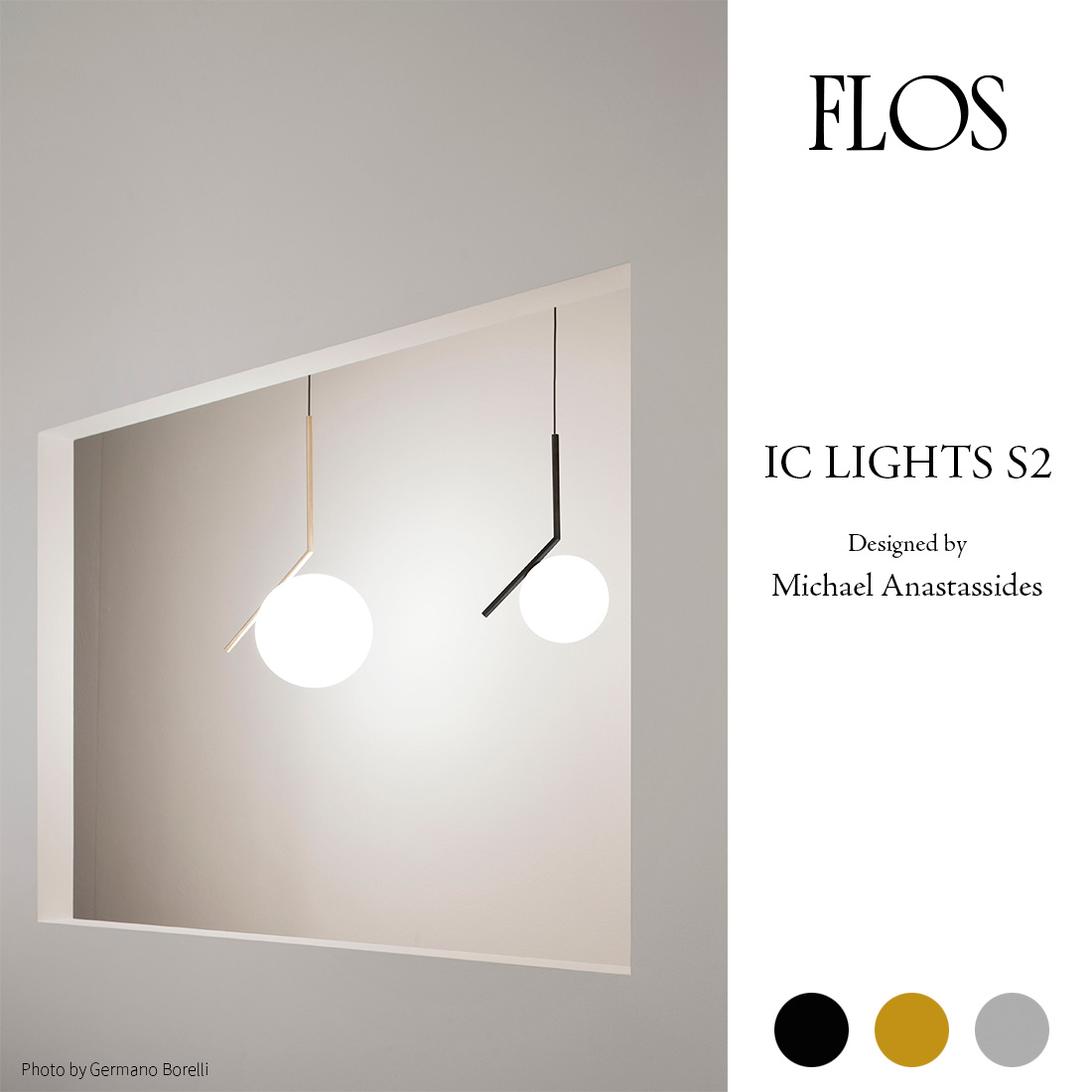 FLOS フロス IC LIGHTS S2 アイシーライツS2 LED Michael Anastassides マイケル・アナスタシア 直径436mm ペンダントランプ ライト 照明 :flos iclights s2:ShinwaShop