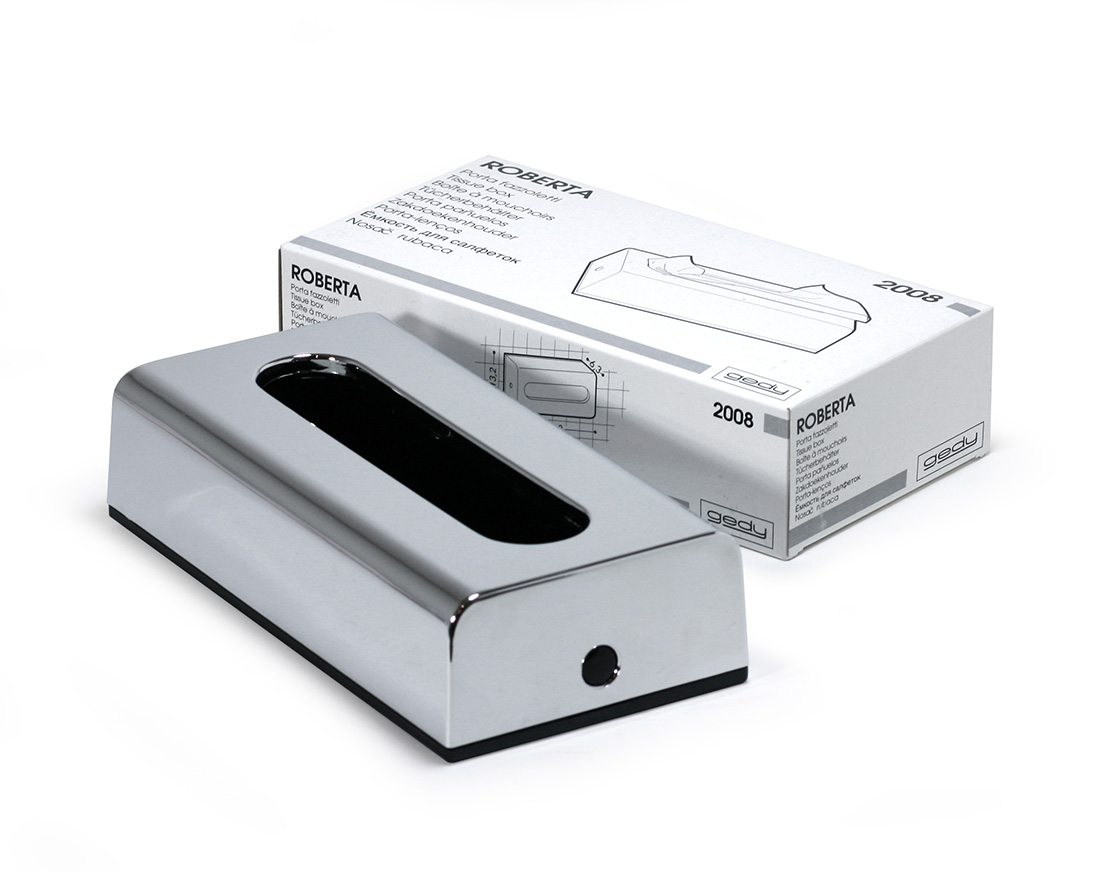 gedy ゲディ ティッシュボックス クローム Tissue Box Chrome