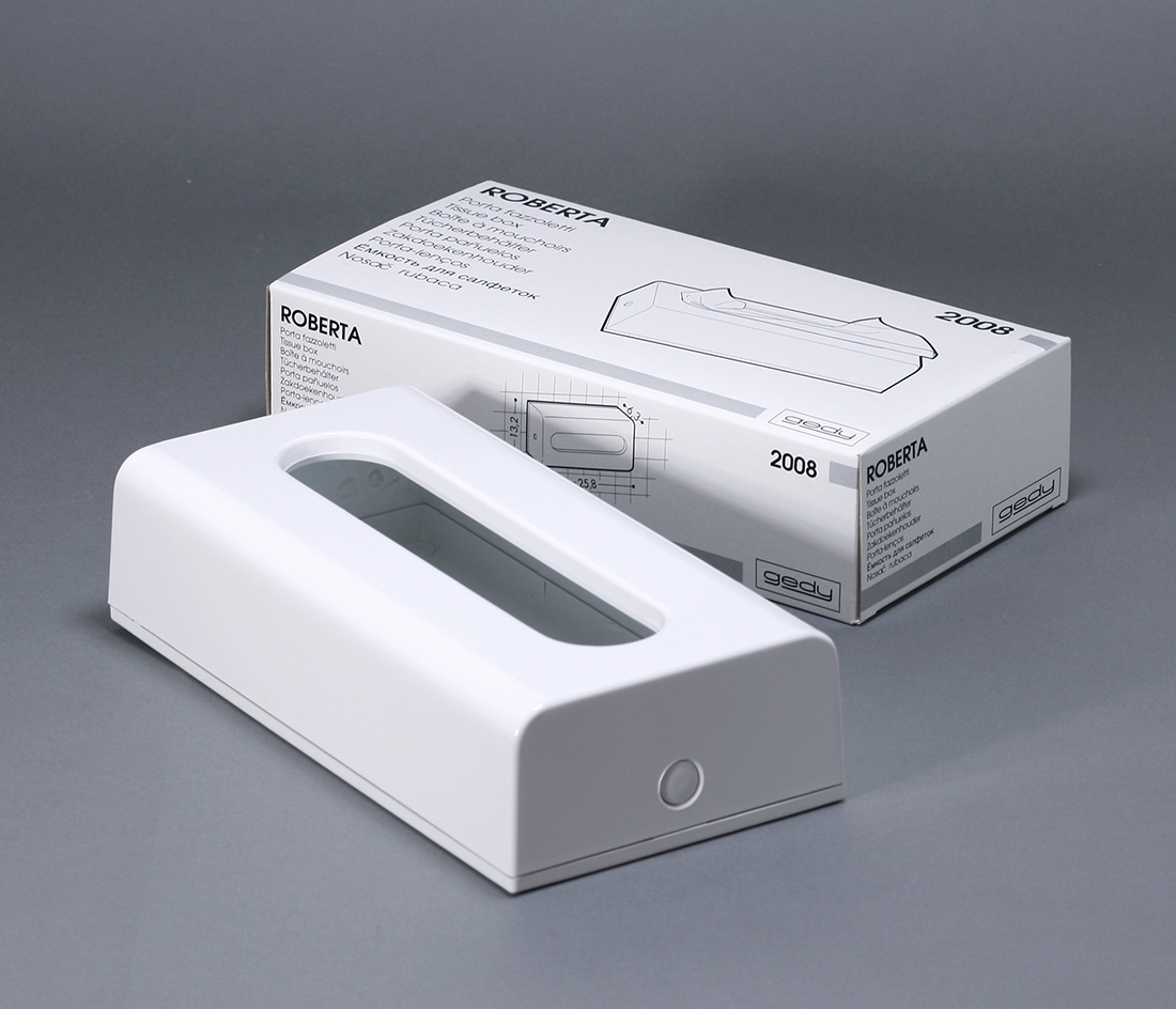 gedy ゲディ ティッシュボックス ホワイト Tissue Box White Makio Hasuike 蓮池 槇郎 イタリア