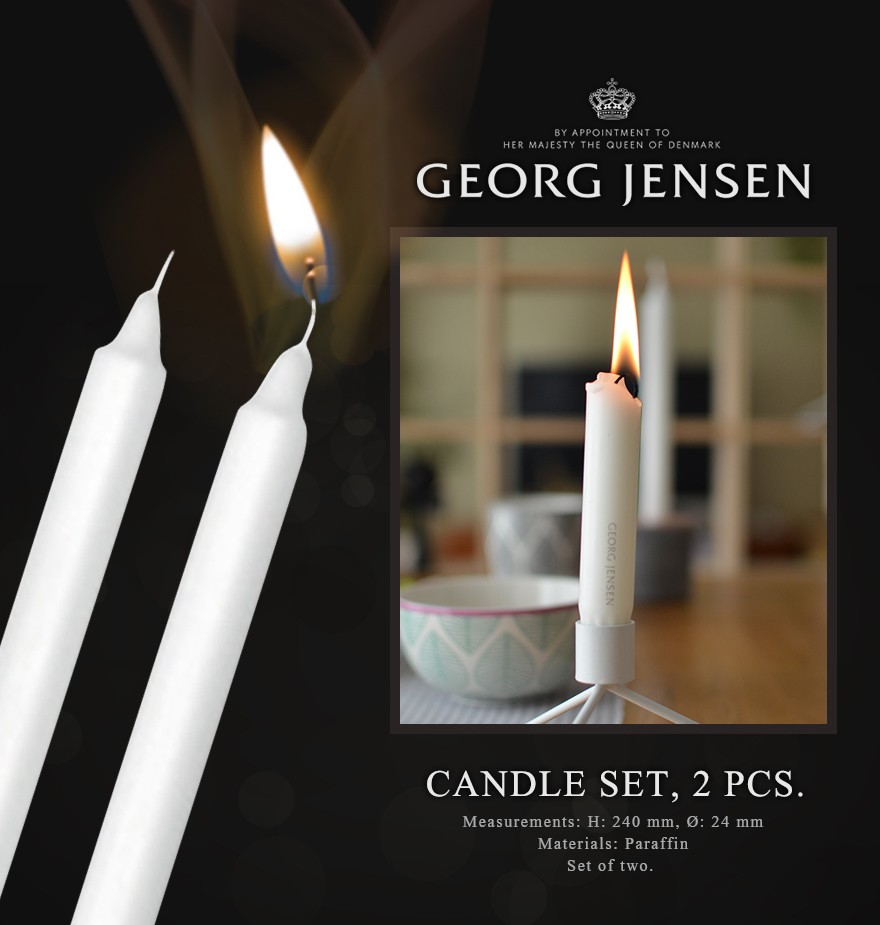 Georg Jensen / ジョージ ジェンセン キャンドルセット2本セット H