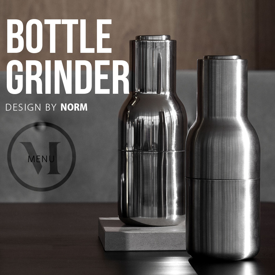 Audo Copenhagen Bottle Grinder ボトルグラインダー オールステンレス スモール Norm ペッパーミル ソルトミル  グラインダー ステンレス : menu-grinder-metal : ShinwaShop - 通販 - Yahoo!ショッピング