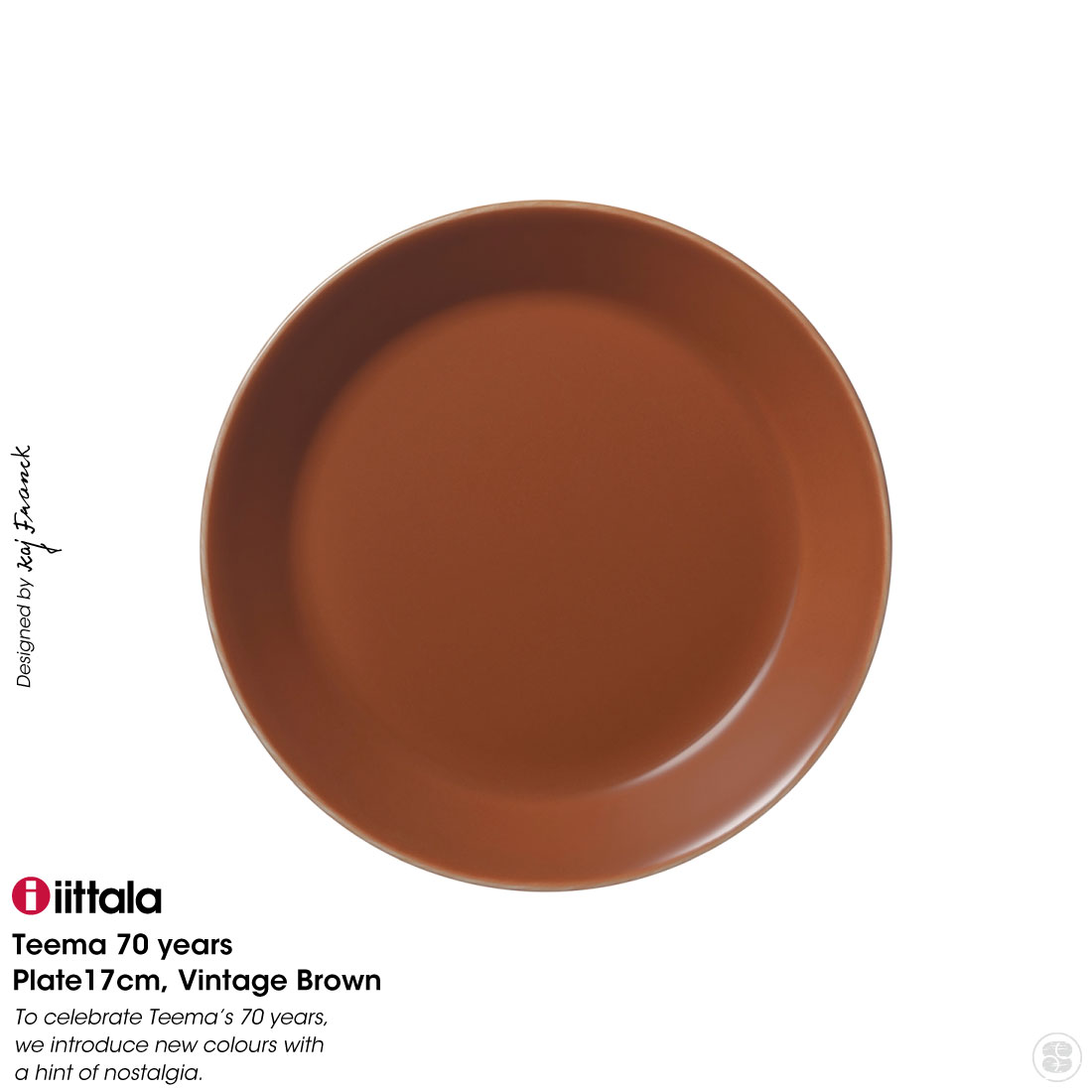 iittala イッタラ Teema Vintage Brown Kaj Franck ティーマ 70周年