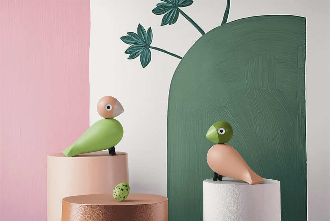 KAY BOJESEN DENMARK カイ ボイスン LoveBirds ペア ラブバード 39357