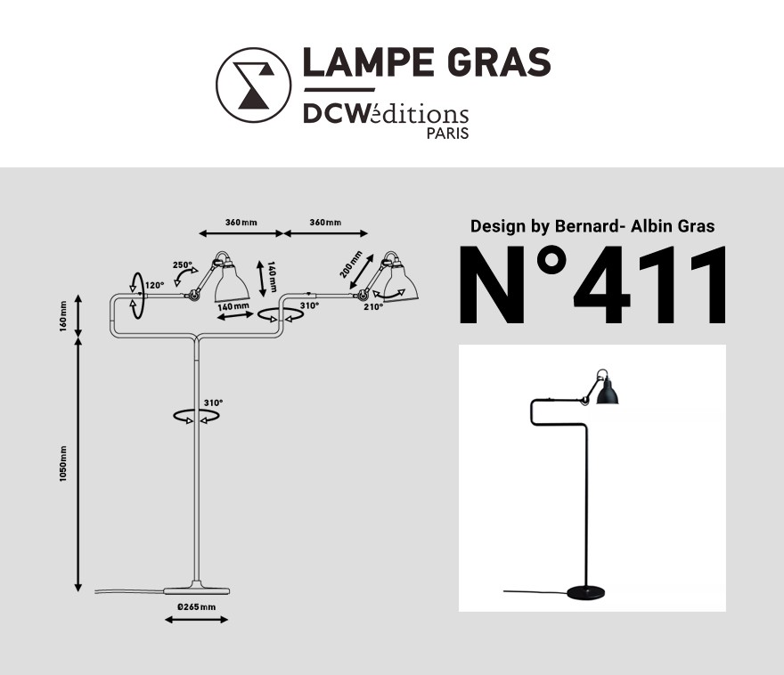 DCW editions ディーシーダブリューエディションズ LAMPE GRAS No.411