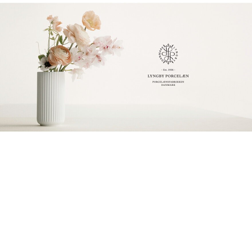 Lyngby Porcelaen リュンビュー ポーセリン LYNGBY VASE ベース 15cm