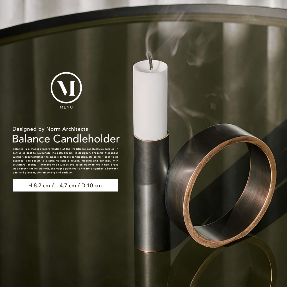 Audo Copenhagen Balance Candleholder バランスキャンドルホルダー ブロンズブラス