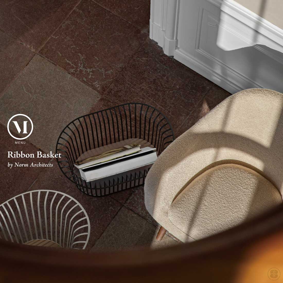MENU/リボンバスケット by Norm Architects Audo Copenhagen Ribbon Basket リボンバスケット Norm