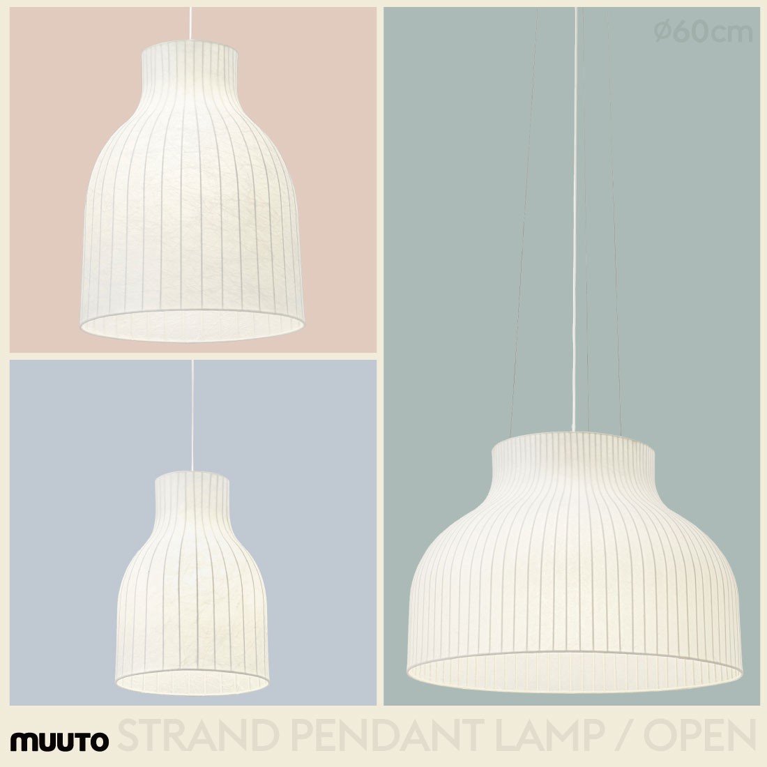シーリングライト・天井照明 muuto STRAND PENDANT LAMP OPEN Strand Pendant Lamp | A contemporary light