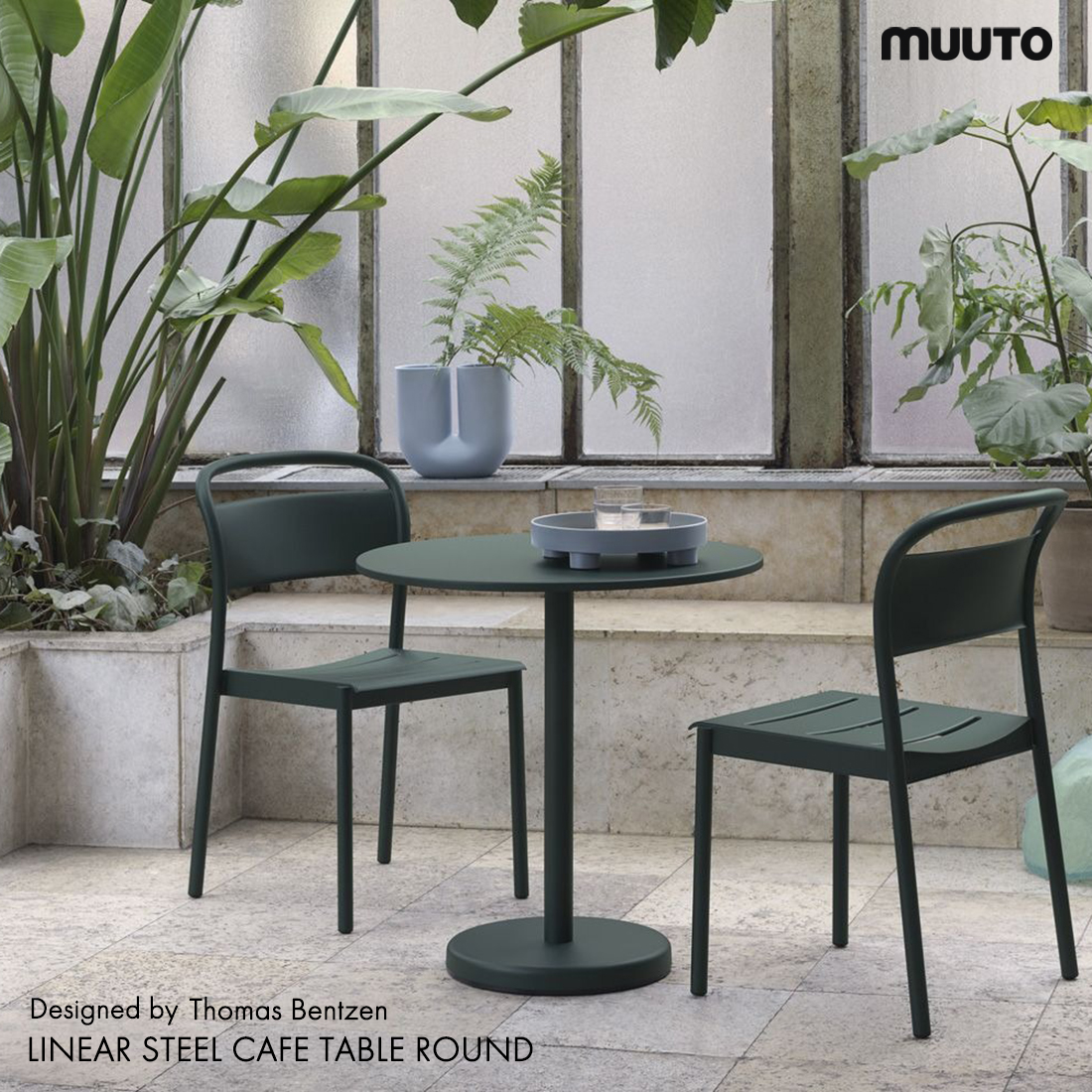 MUUTO ムート Muuto LINEAR STEEL CAFE TABLE ROUND リニアスチールカフェテーブル ラウンド デンマーク 北欧  Thomas Bentzen トーマス・ベンゼン