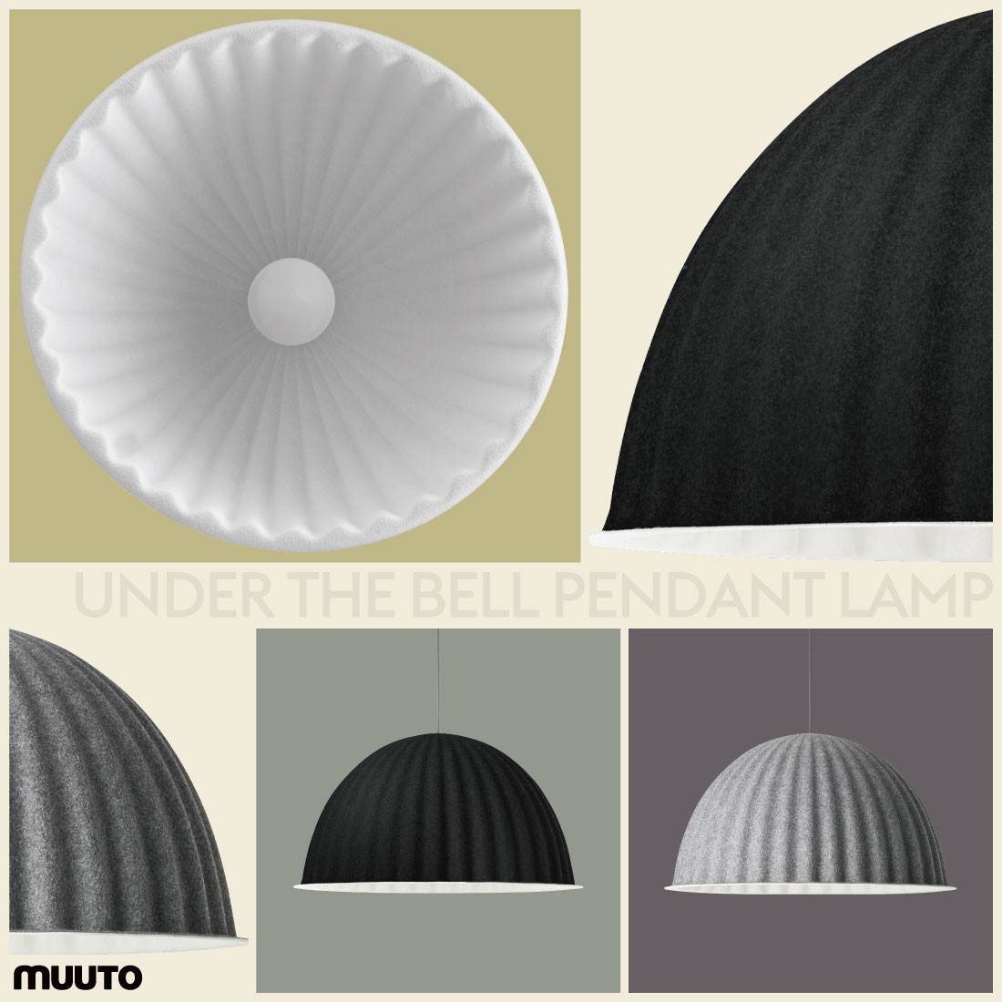 Muuto/ムート　UNDER THE BELL PENDANT LAMP  82cm/アンダー・ザ・ベル/ペンダントランプ/照明/ライト/Iskos-Berlin/イスコス−ベルリン