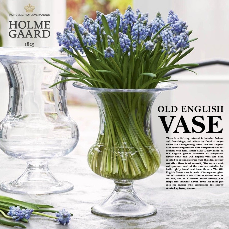HOLMEGAARD OLD ENGLISH VASEオールドイングリッシュベース 24cm