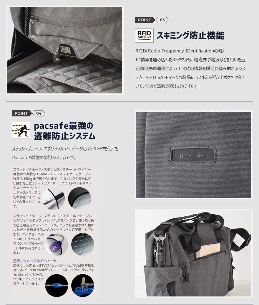 Intasafe z400 shoulder outlet bag