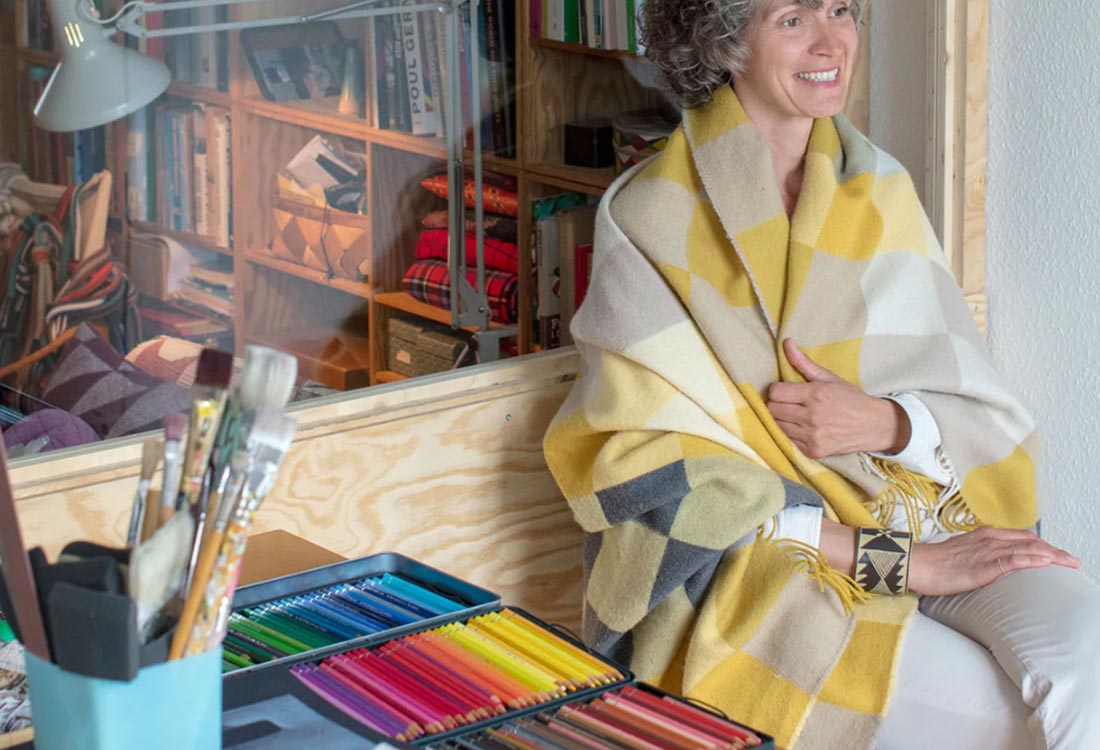 Silkeborg Uldspinderi シルケボーウルドスピンデリ プレインビートシリーズ スローケット 130x190cm ティナラッツァー |  | 08