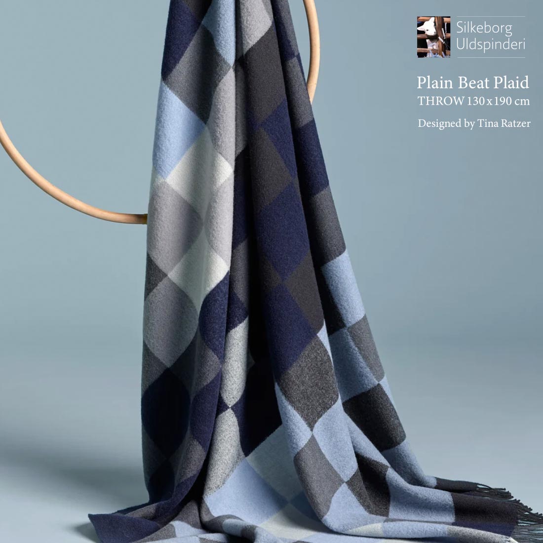 Silkeborg Uldspinderi シルケボーウルドスピンデリ プレインビートシリーズ スローケット 130x190cm ティナラッツァー | 