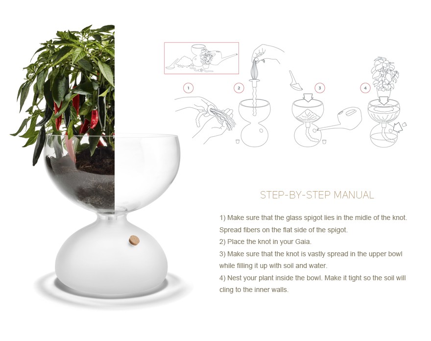 HOLMEGAARD ホルムガード GAIA PLANT GLASS ガイア プラントガラスφ21