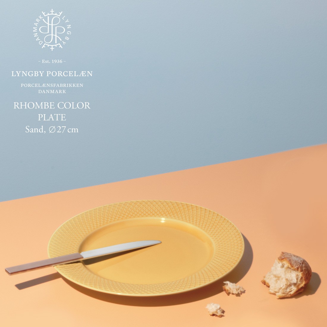 LYNGBY PORCELÆN RHOMBE ディナープレート 27cm 6枚 【公式通販】