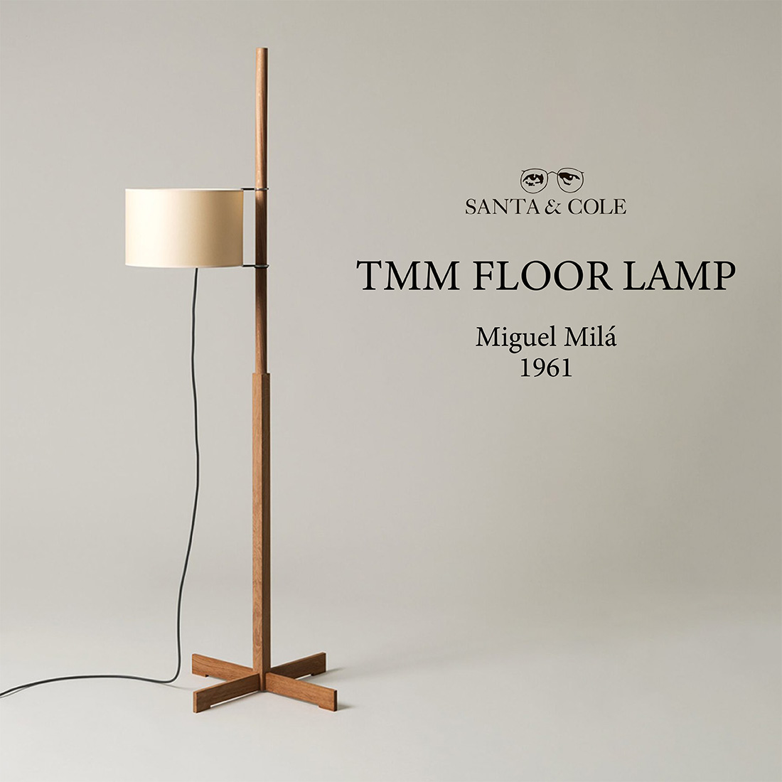 スマート電球プレゼント】SANTA&COLE サンタ＆コール TMM FLOOR LAMP