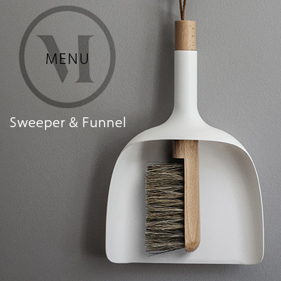 Audo Copenhagen Sweeper&Funnel スウィッパー＆ファンネル JAN KOCHANSKI ちりとり ほうき 掃除 ハケ｜shinwashop