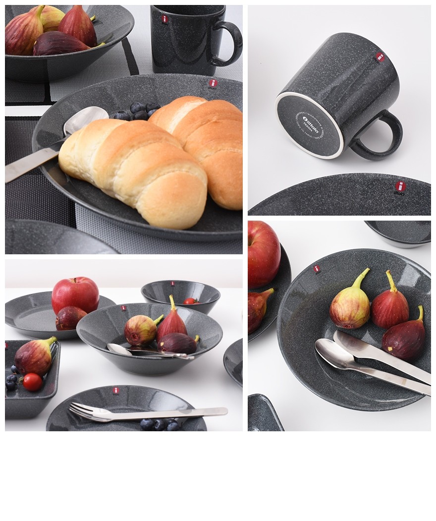 iittala（イッタラ） Teema Dotted Grey ティーマ スクエアプレート 16