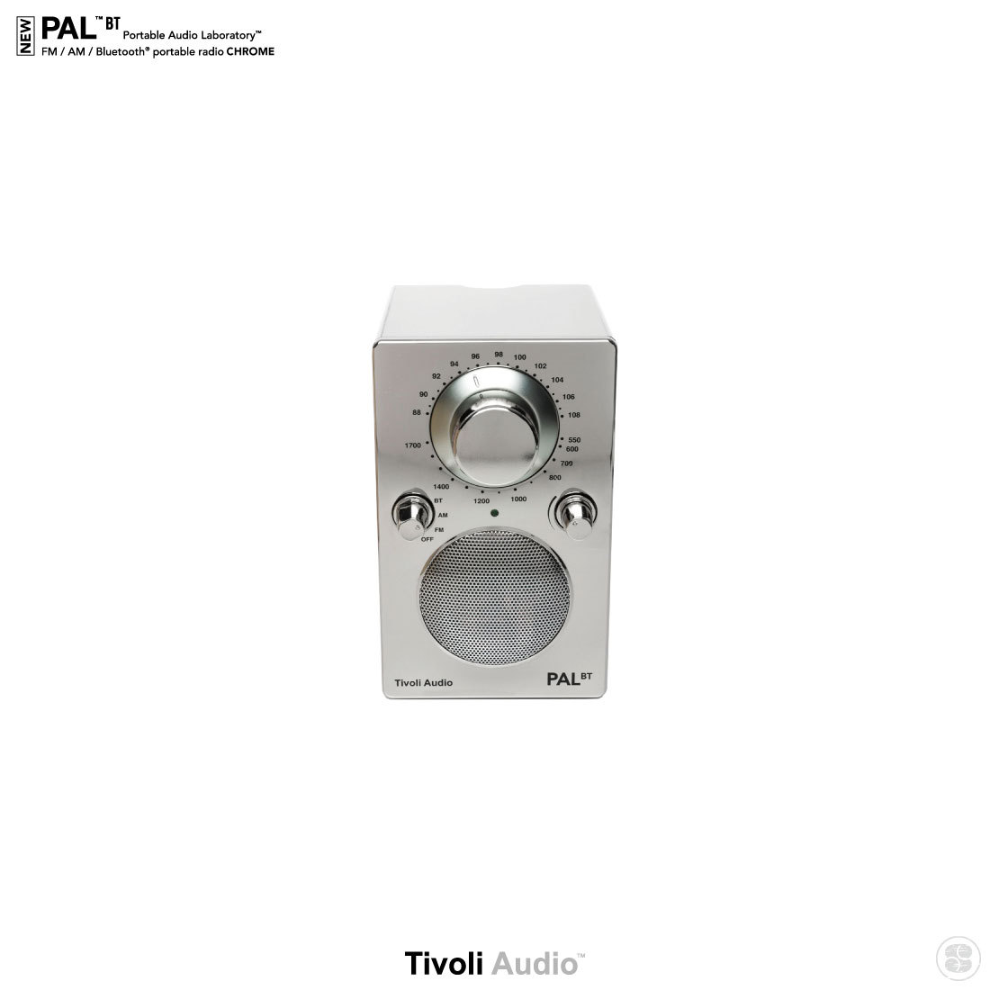 低価品質保証Tivoli Audio PAL BT2 クローム ポータブルプレーヤー