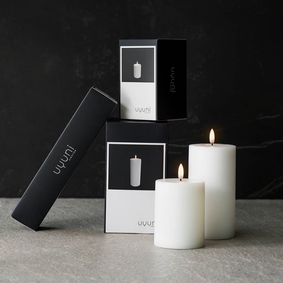 UYUNI LIGHTING/Pillar Candle NW06015 ウユニ ライティング