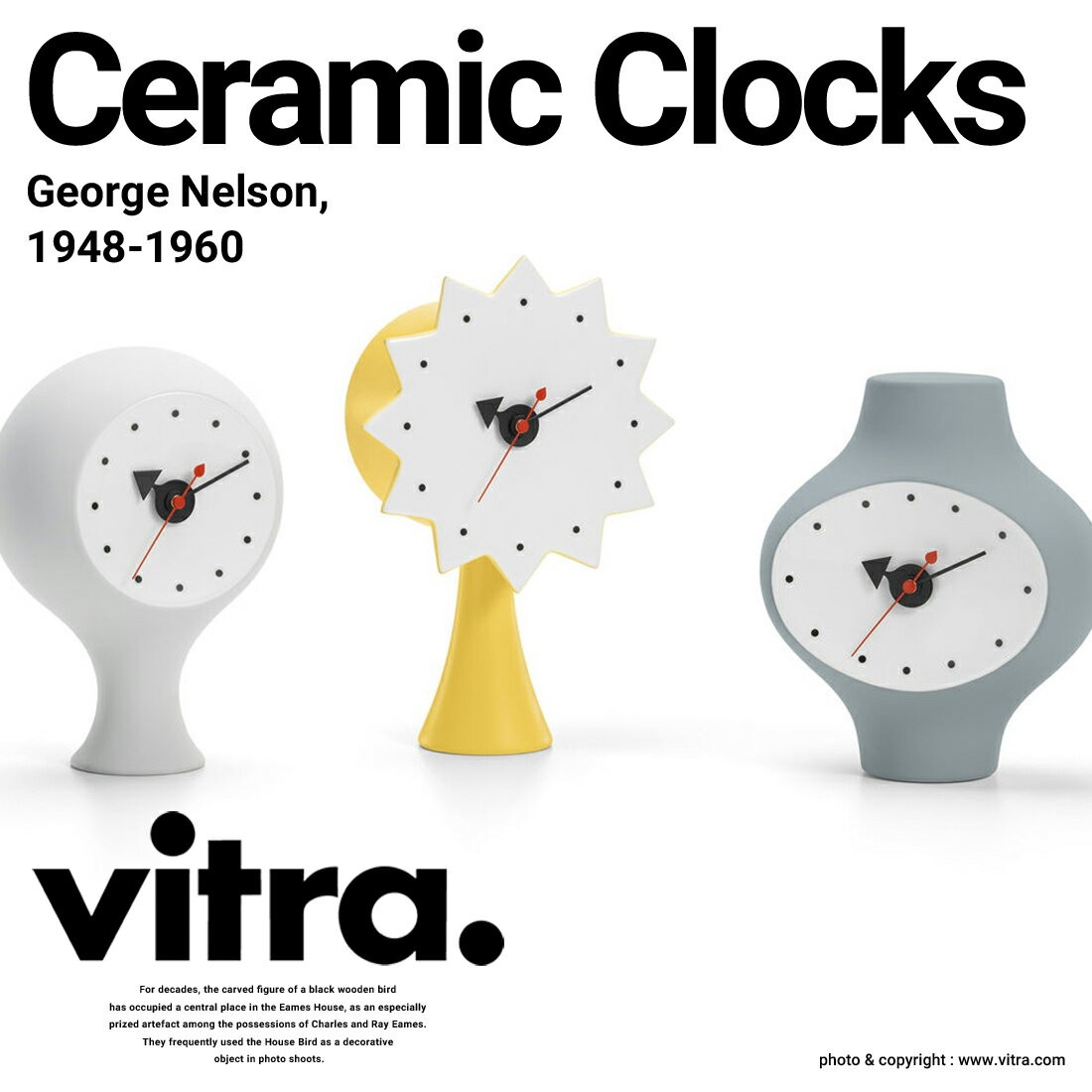 Vitra ヴィトラ Ceramic Clocks セラミック クロック 置き時計 George