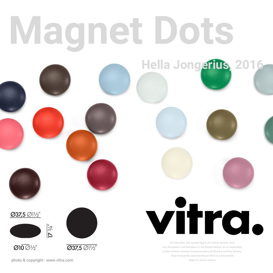 Vitra ヴィトラ Magnet Dots マグネットドッツ 5個セット 磁石 Hella Jongerius