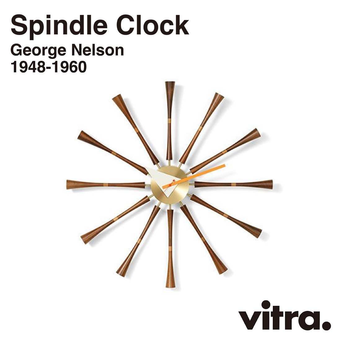 vitra ヴィトラ Spindle Clock スピンドル クロック Wall Clocks ウォールクロック GeorgeNelson ジョージ・ネルソン 時計 掛時計 インテリア 北欧 スイス｜shinwashop｜02
