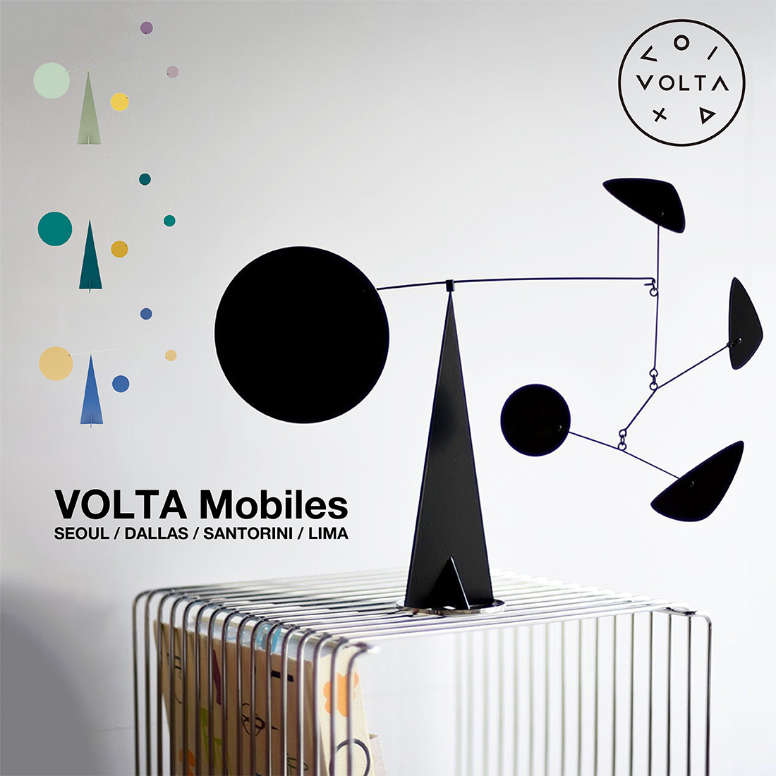 VOLTA Mobiles ヴォルタモビール SEOUL / ソウル DALLAS / ダラス SANTORINI / サントリーニ LIMA /  リマ Oxto&Mario Conti モビール アート インテリア : volta-mobiles3 : ShinwaShop - 通販 -  Yahoo!ショッピング