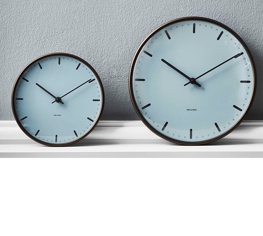 ○○ARNE JACOBSEN Wall Clock City Hall 限定カラー Royal Blue 290mm