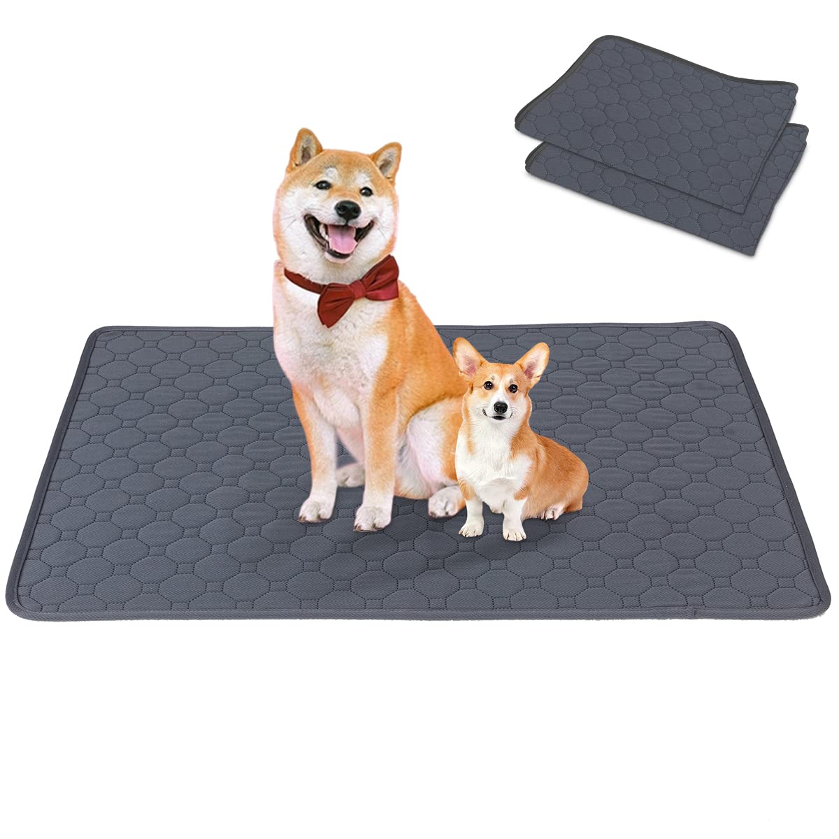 ペットシーツ 洗える ペットシート 2枚セット 犬用 猫用 トイレシート 滑り止め 犬シーツワイド おしっこシート 消臭 漏れ防止 四重構造 速乾 エコ 制菌 超吸収 | Petaboo | 02