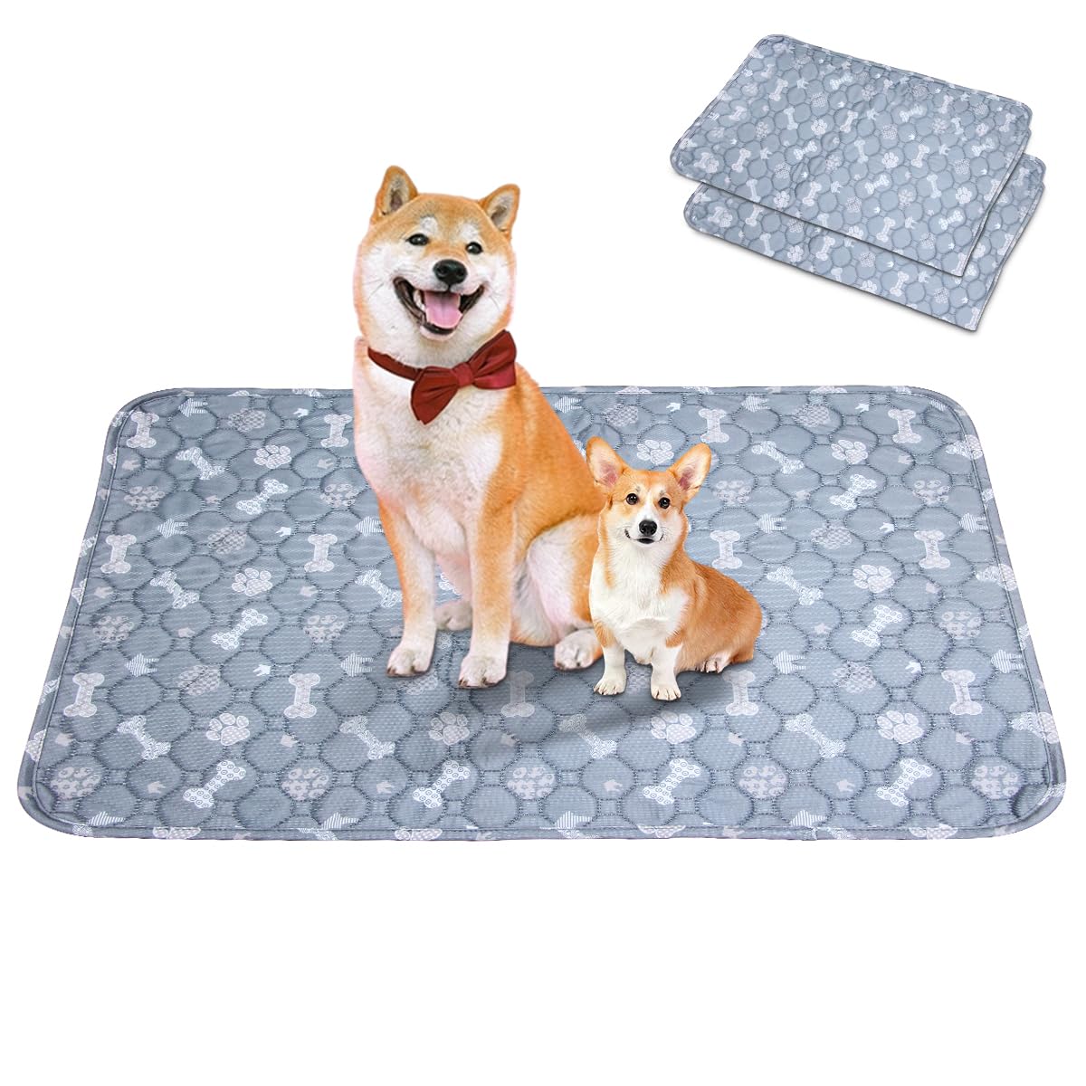 ペットシーツ 洗える ペットシート 2枚セット 犬用 猫用 トイレシート 滑り止め 犬シーツワイド おしっこシート 消臭 漏れ防止 四重構造 速乾 エコ 制菌 超吸収 | Petaboo | 01