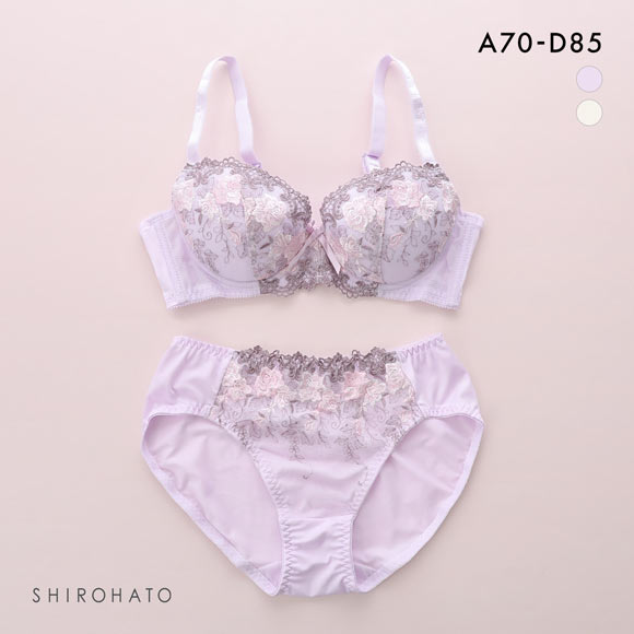SHIROHATO（白鳩） ブラジャー 段差すっきり体験 ショーツ セット ABCD