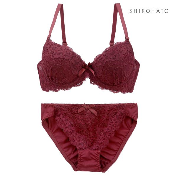 ソニアブラック SONIA black 花柄スカラップレース リボン ブラジャー ショーツ セット ABC 小さいサイズ