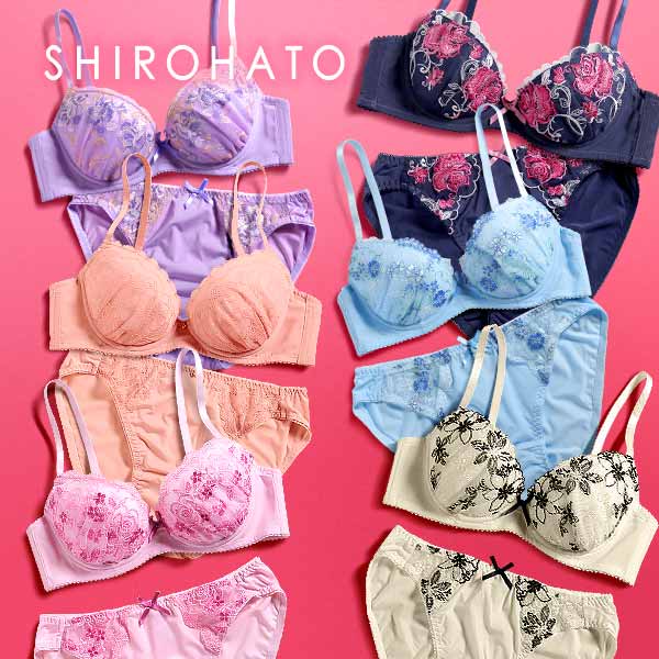 SHIROHATO ブラジャー ショーツセット 大きいサイズ 福袋 3点セット 