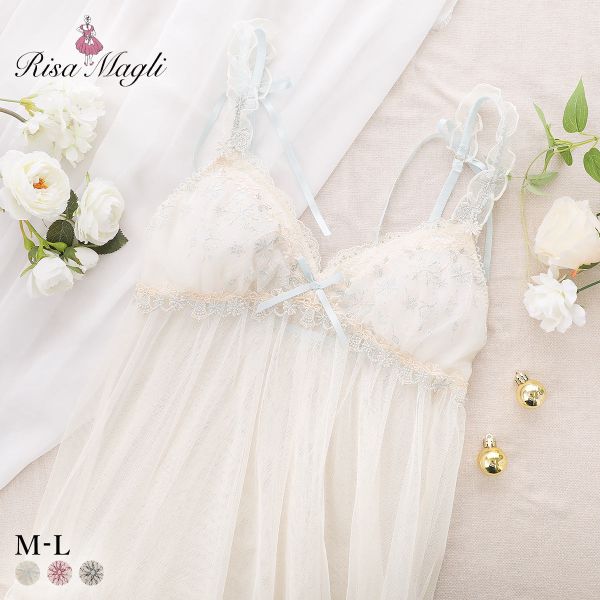 リサマリ ルビー カップ付き マキシワンピース ランジェリー Risa Magli_1